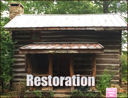 Historic Log Cabin Restoration  Brooklet, Georgia